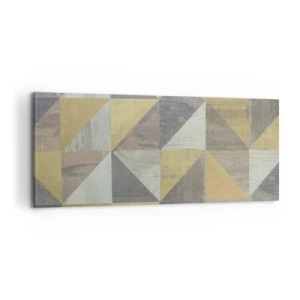 Lærredstryk - Billede på lærred - Ved trekantens vinkel - 100x40 cm