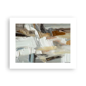 Plakat - Farverige lagdelinger - 40x30 cm