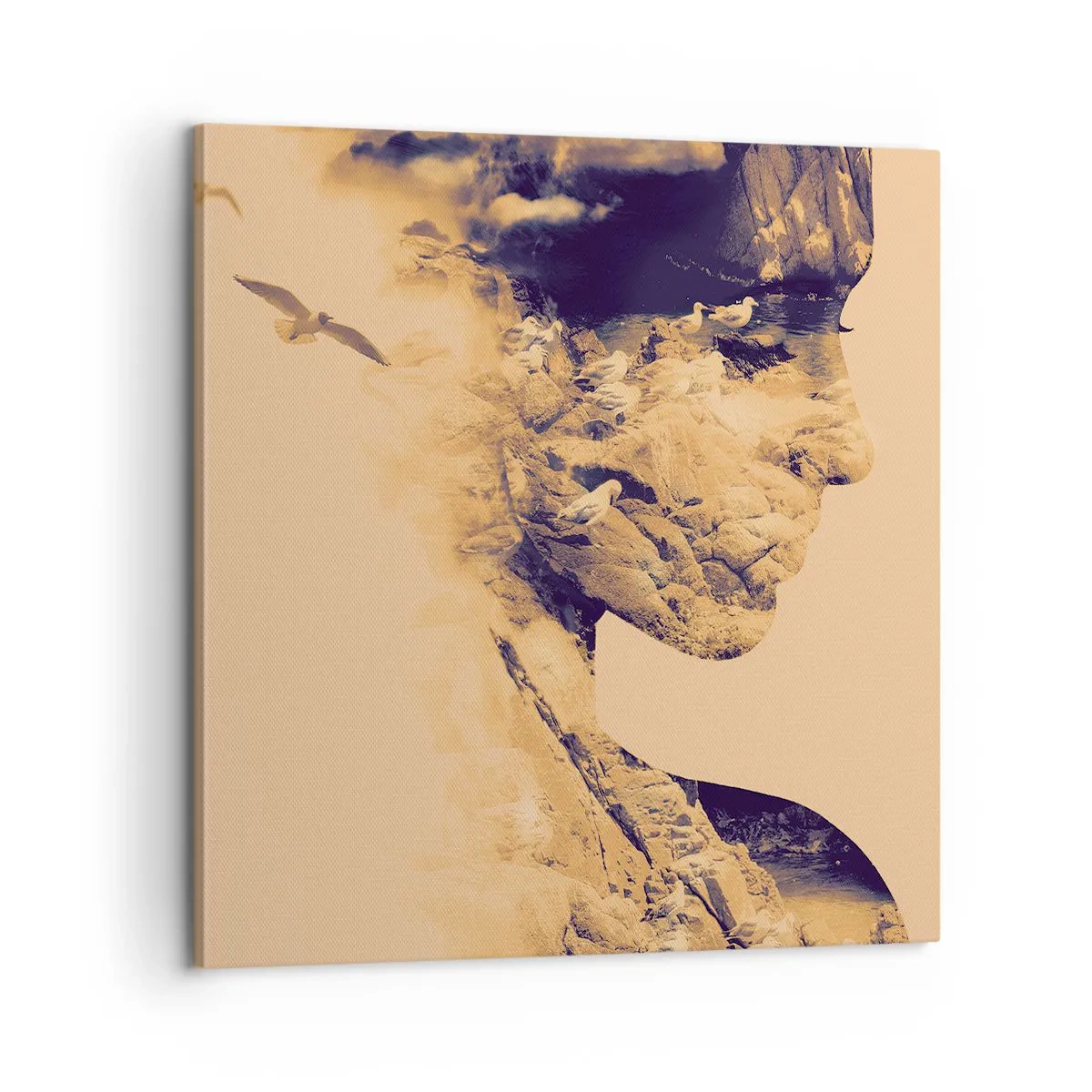 Lærredstryk - Billede på lærred - Smuk af natur - 60x60 cm