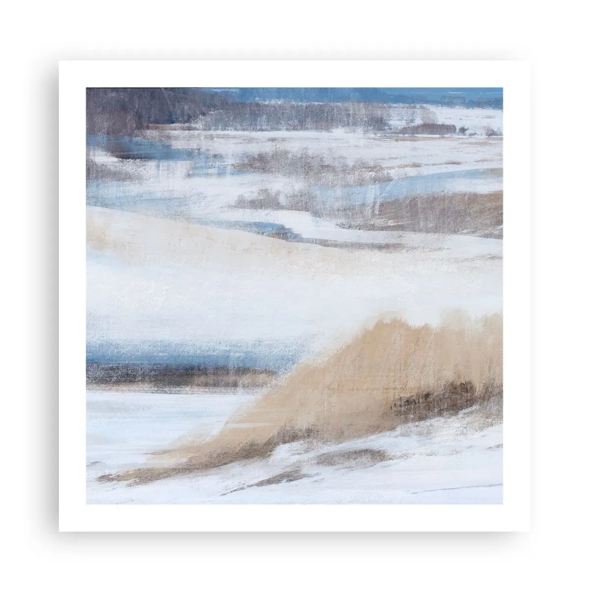 Plakat - Vinterkomposition - 60x60 cm