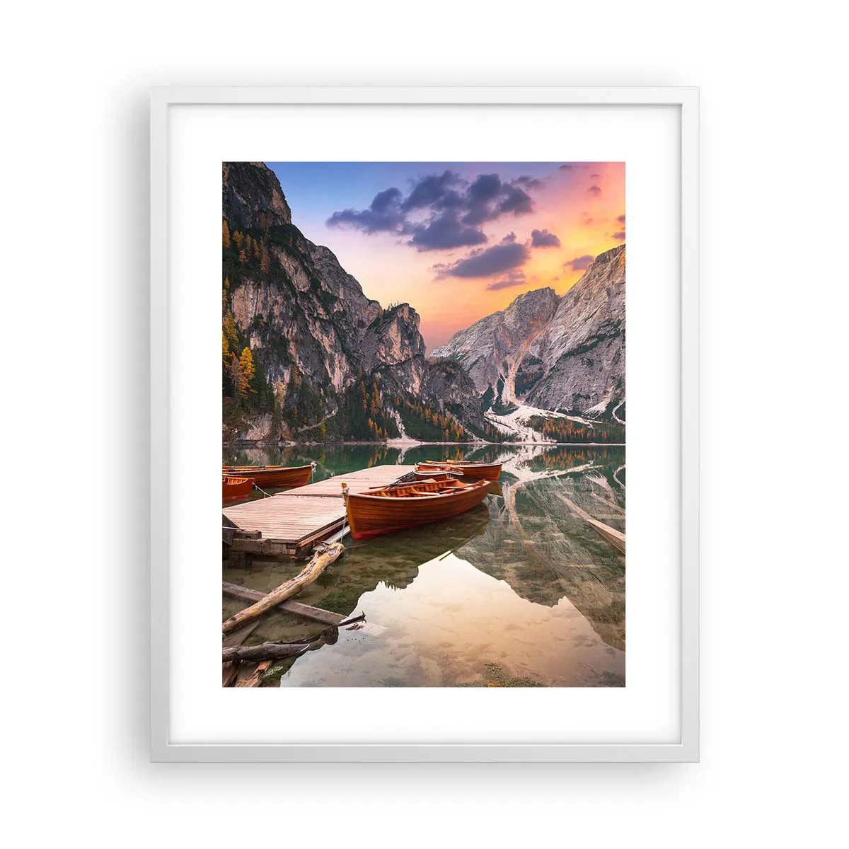 Plakat i hvid ramme - Dagens løfte - 40x50 cm