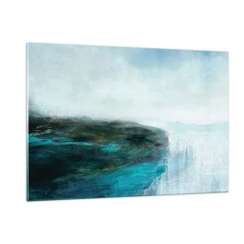 Billede på glas - Marin abstraktion - 120x80 cm