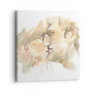 Lærredstryk - Billede på lærred - Den fundne halvdel? - 30x30 cm