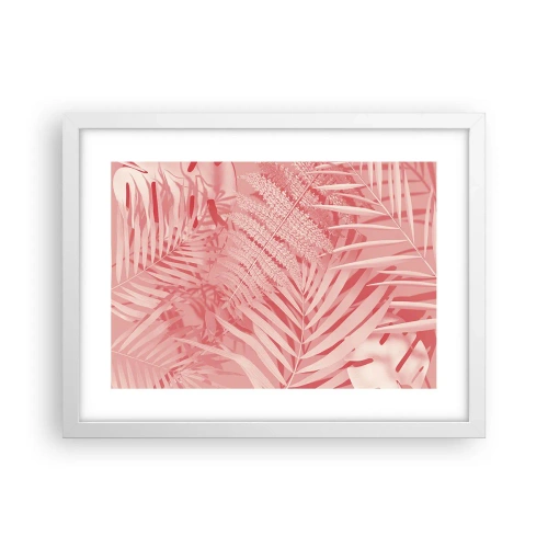 Plakat i hvid ramme - Lyserødt koncept - 40x30 cm