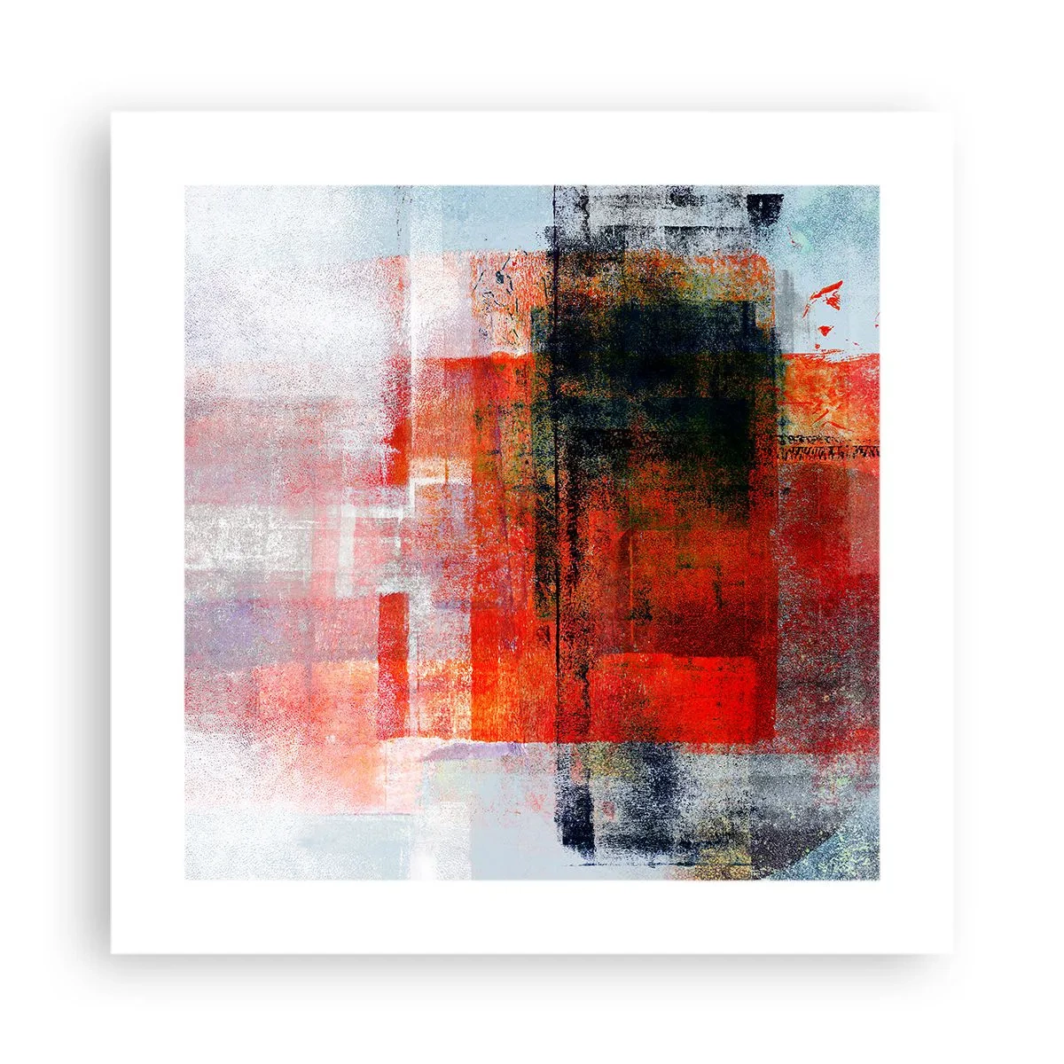 Plakat - Glødende komposition - 40x40 cm
