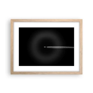 Plakat i ramme af lyst egetræ - Ind i en anden dimension - 40x30 cm