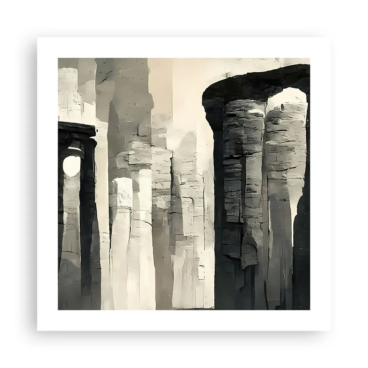 Plakat - Antikkens majestæt - 50x50 cm