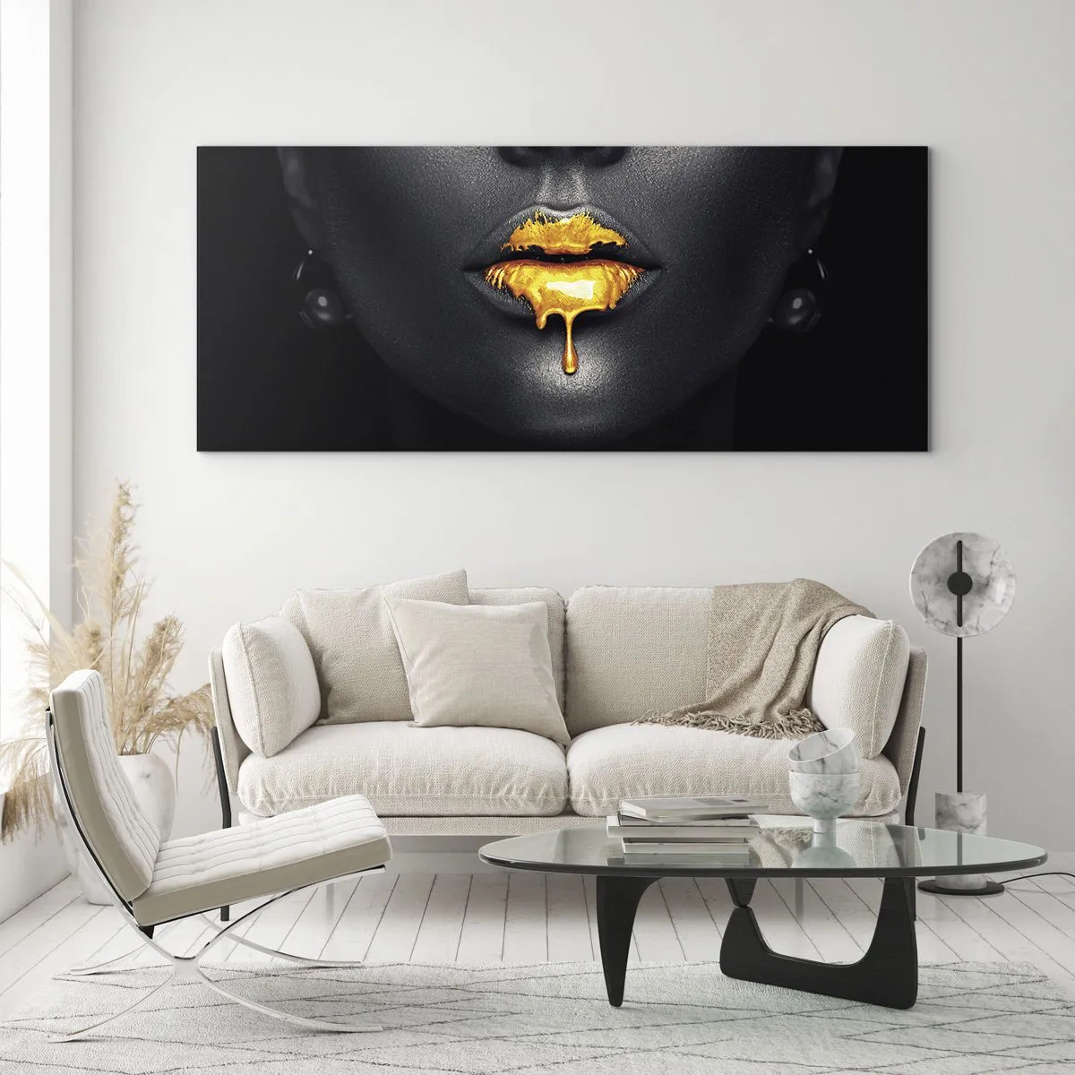 Billede på glas - Gyldenmund - 100x40 cm