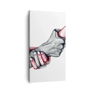 Lærredstryk - Billede på lærred - Du er i gode hænder - 45x80 cm