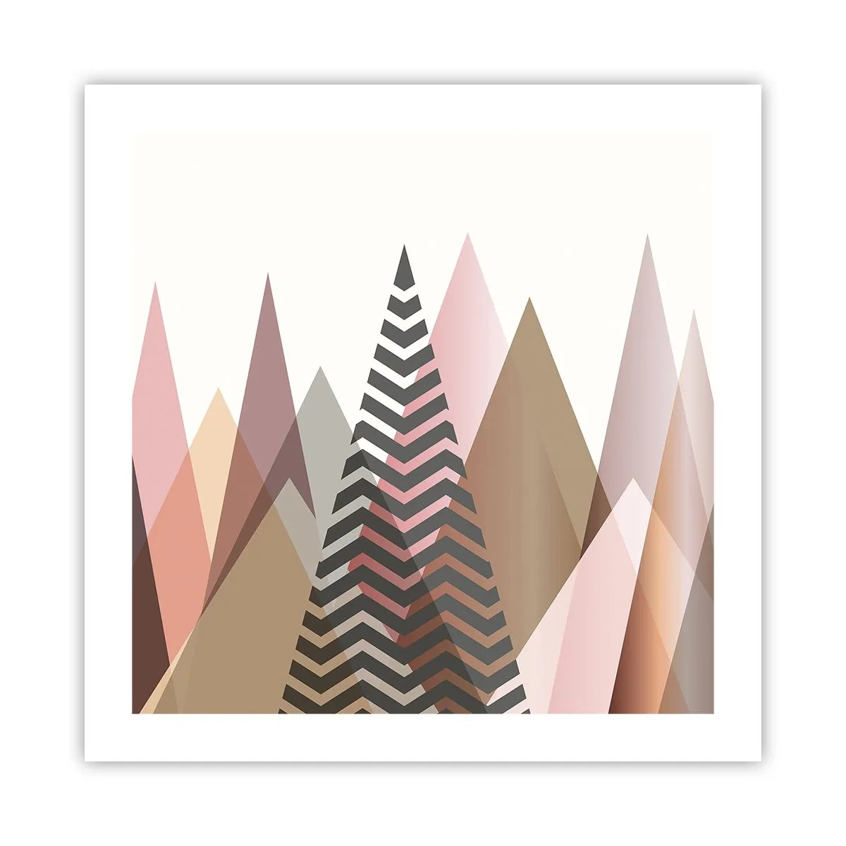 Plakat - Pyramide udsigt - 50x50 cm