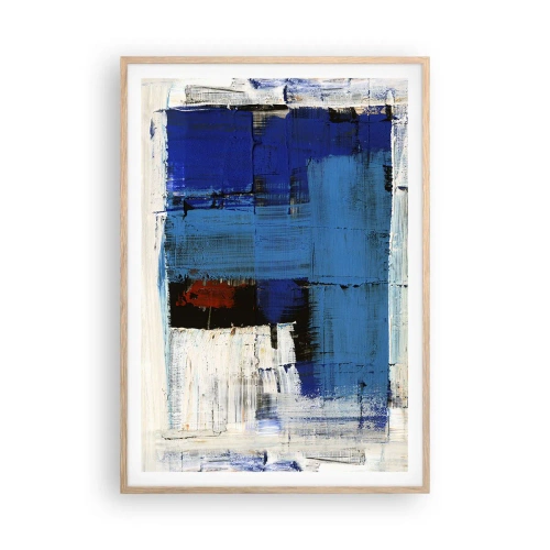 Plakat i ramme af lyst egetræ - Det blås hemmelighed - 70x100 cm