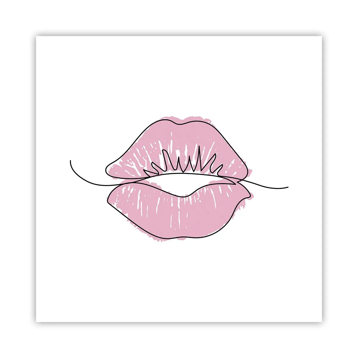 Plakat - Klar til at kysse? - 30x30 cm