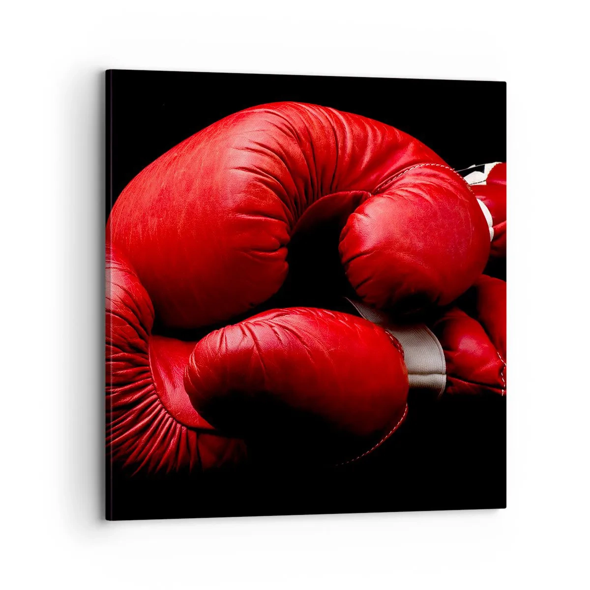 Lærredstryk - Billede på lærred - Kampens spænding bag os - 70x70 cm