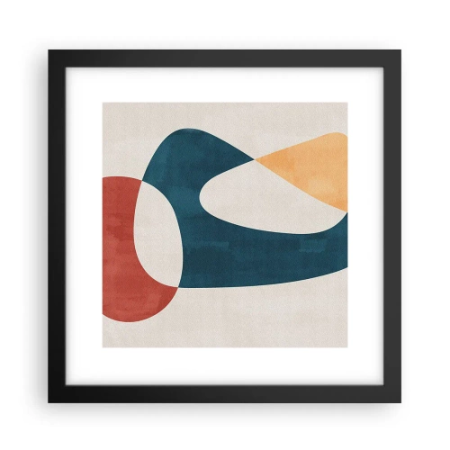 Plakat i sort ramme - Påvirkninger og metamorfoser - 30x30 cm