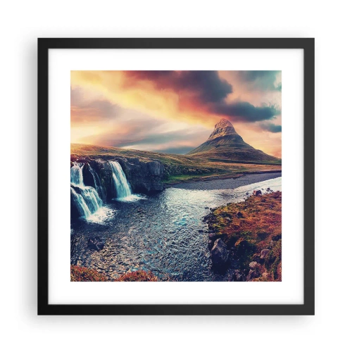 Plakat i sort ramme - I naturens majestæt - 40x40 cm