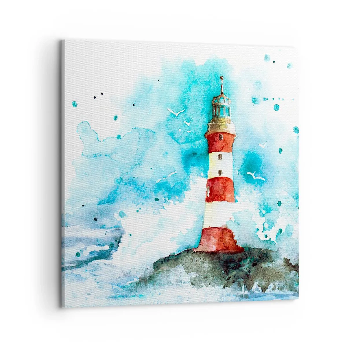 Lærredstryk - Billede på lærred - Elementernes enhed - 50x50 cm