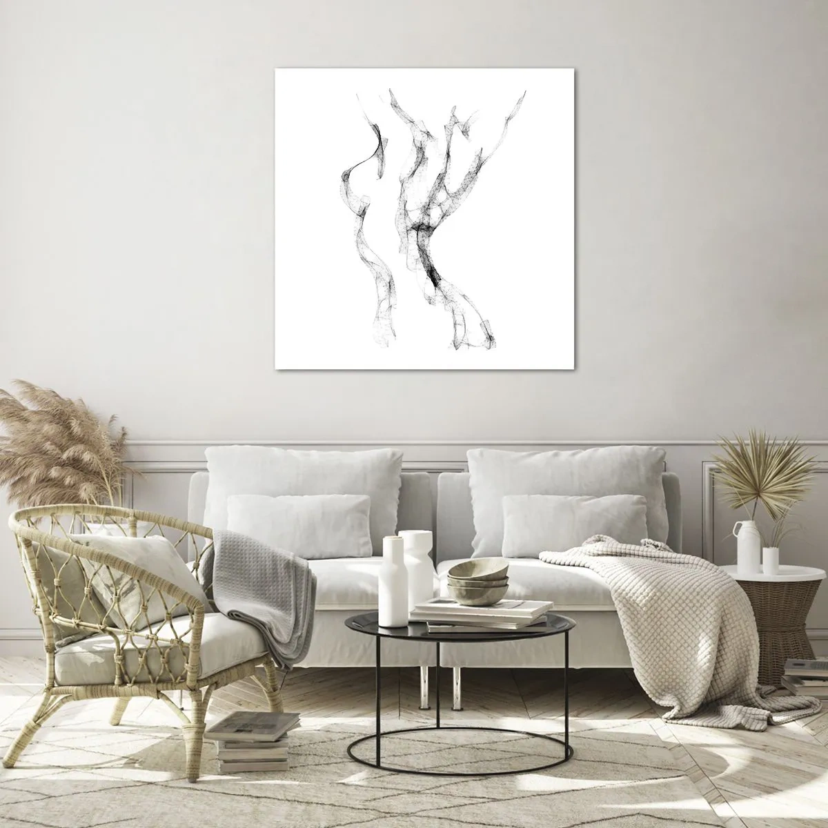 Billede på glas - Smuk og stærk - 70x70 cm