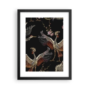 Plakat i sort ramme - Eventyrlig fugl - 30x40 cm
