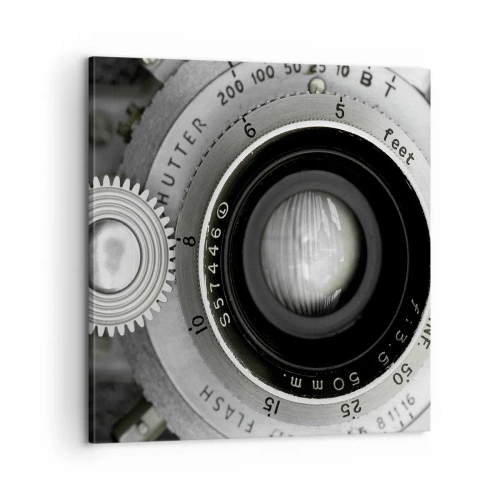 Lærredstryk - Billede på lærred - Historien om Hollywood - 60x60 cm