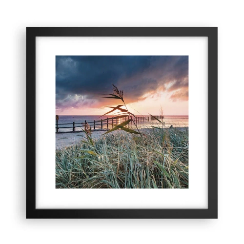 Plakat i sort ramme - Ikke passerer med vinden - 30x30 cm