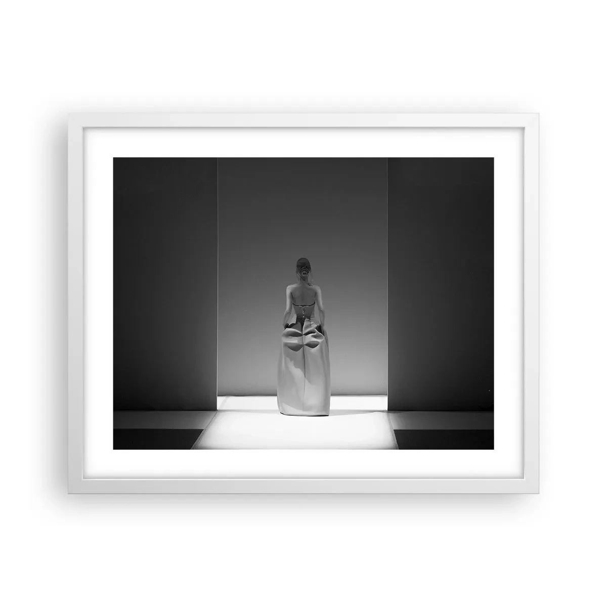 Plakat i hvid ramme - Raffineret enkelhed - 50x40 cm