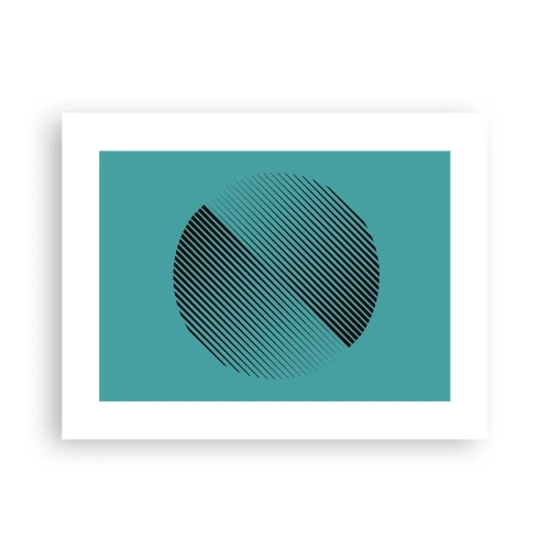 Plakat - Cirklen - en geometrisk variation - 40x30 cm