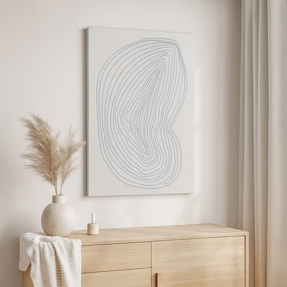 Lærredstryk - Billede på lærred - Smil fra en dråbe - 50x70 cm