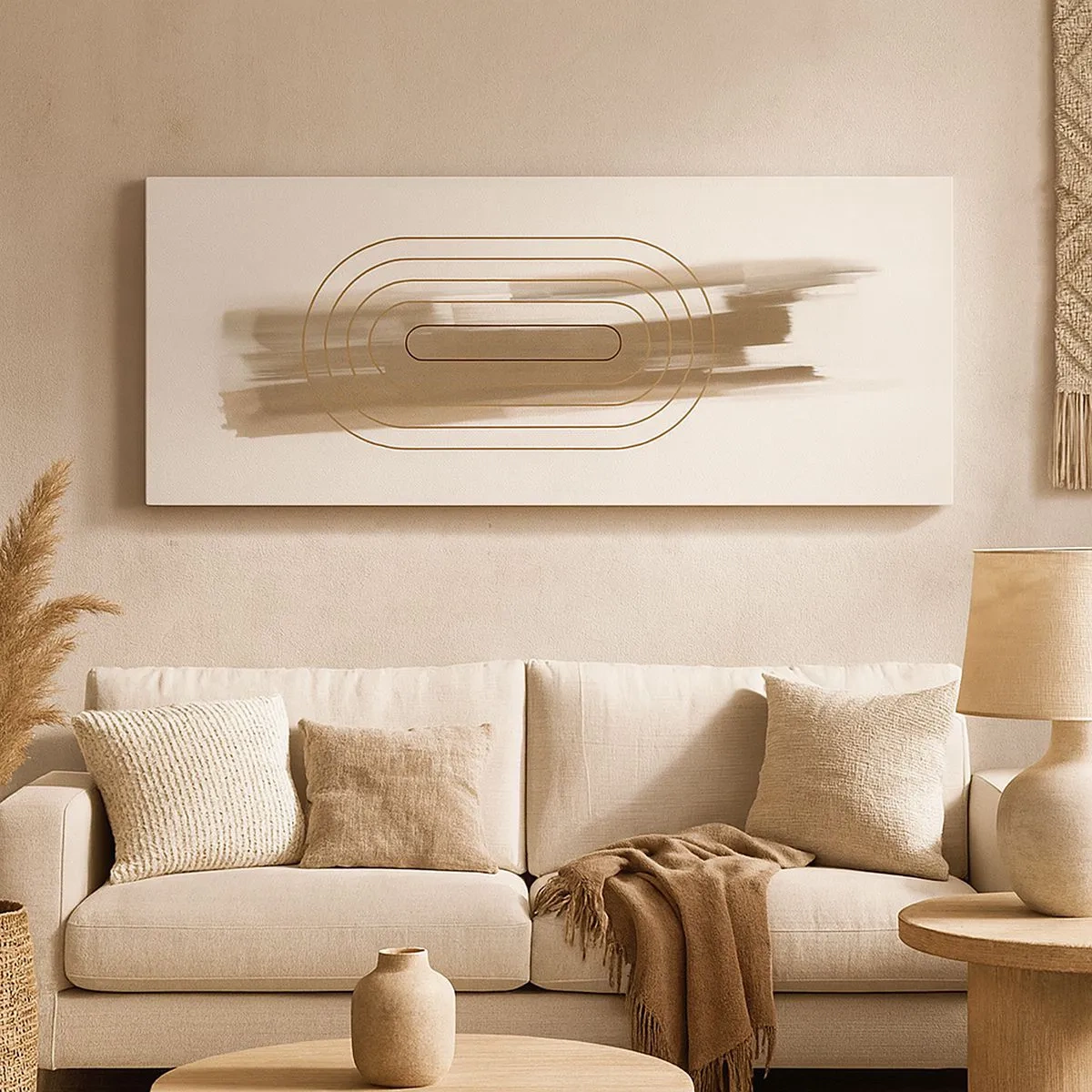 Lærredstryk - Billede på lærred - Et pust af gråvejr - 100x40 cm