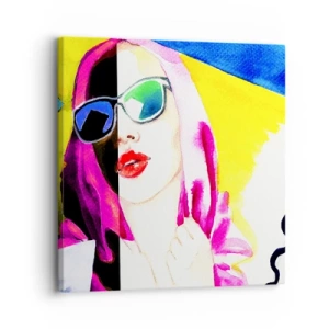 Lærredstryk - Billede på lærred - Jeg er ikke hvid, og jeg er ikke sort - 30x30 cm