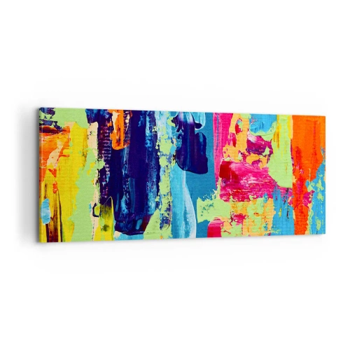 Lærredstryk - Billede på lærred - Livet er smukt! - 100x40 cm