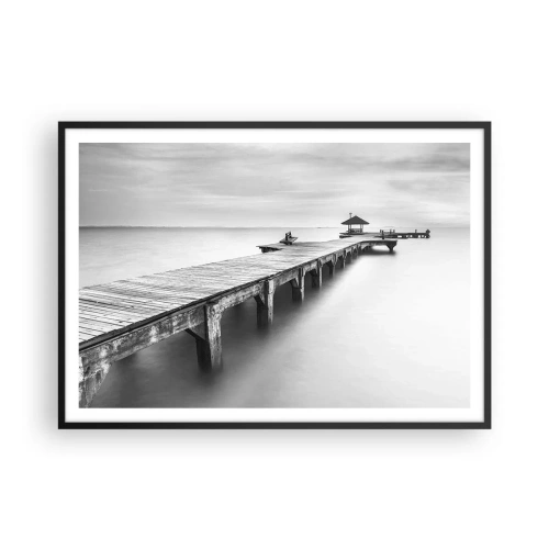 Plakat i sort ramme - Ind i det fjerne - 100x70 cm