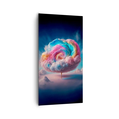 Lærredstryk - Billede på lærred - En drøm om en forlystelsespark - 65x120 cm