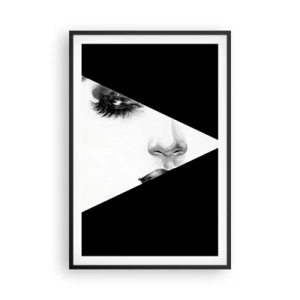 Plakat i sort ramme - Altid uopdaget - 61x91 cm