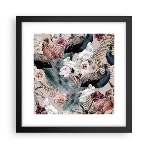 Plakat i sort ramme - I paladsets have - 30x30 cm