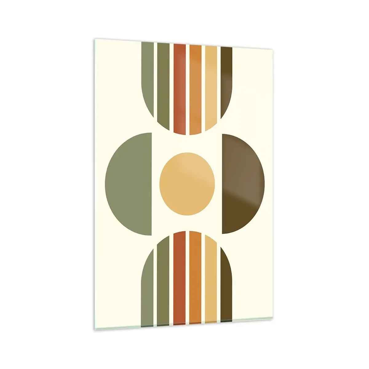 Billede på glas - I jordfarver - 80x120 cm