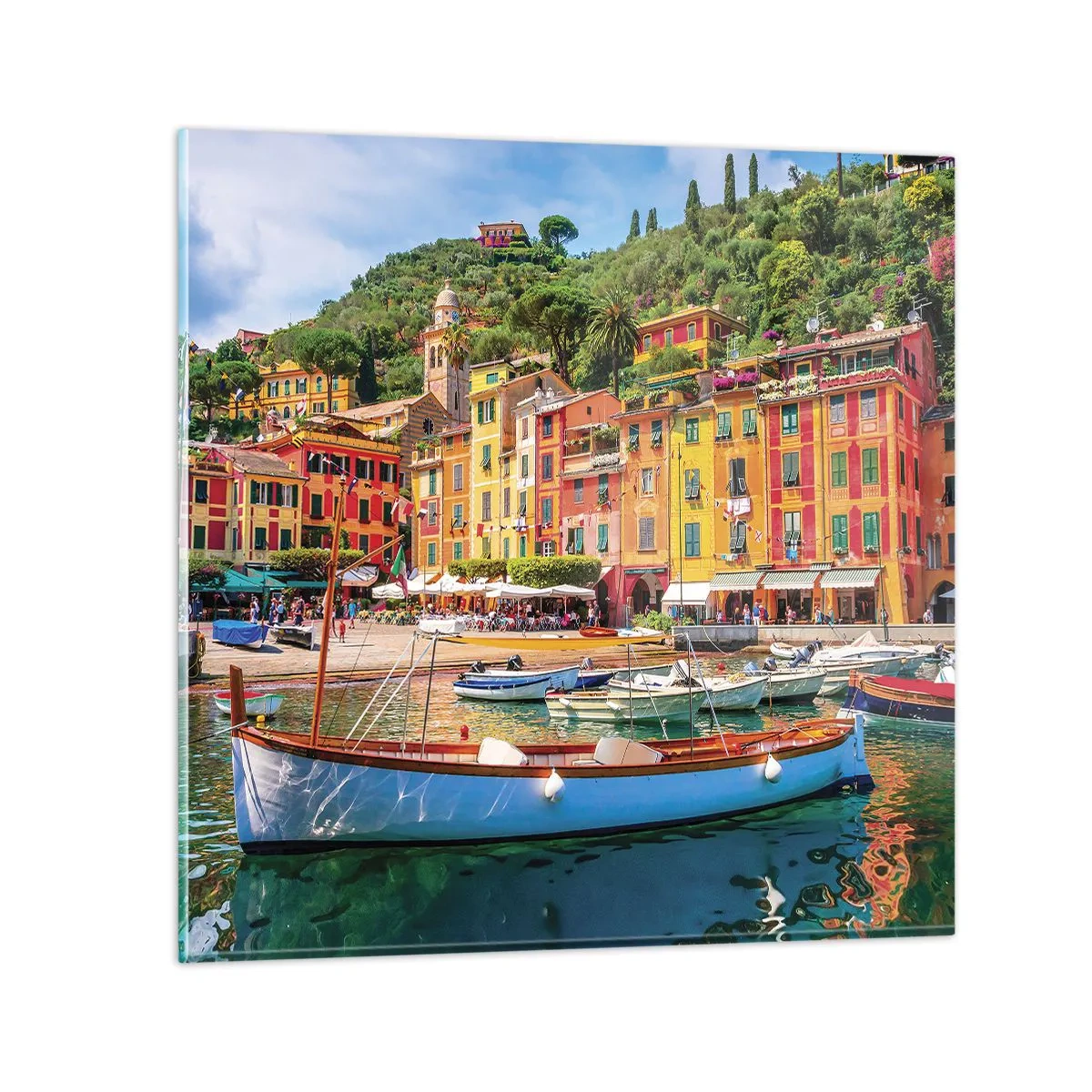 Billede på glas - En italiensk morgen - 40x40 cm