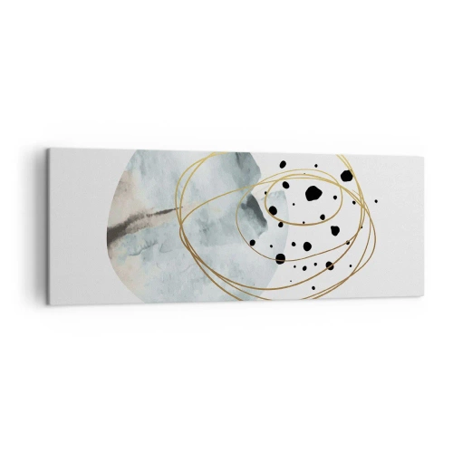 Lærredstryk - Billede på lærred - I rummets favntag - 140x50 cm