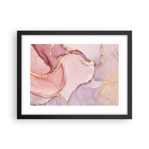 Plakat i sort ramme - Et kærtegn af farver - 40x30 cm