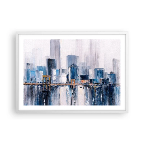 Plakat i hvid ramme - Indtryk fra New York - 70x50 cm