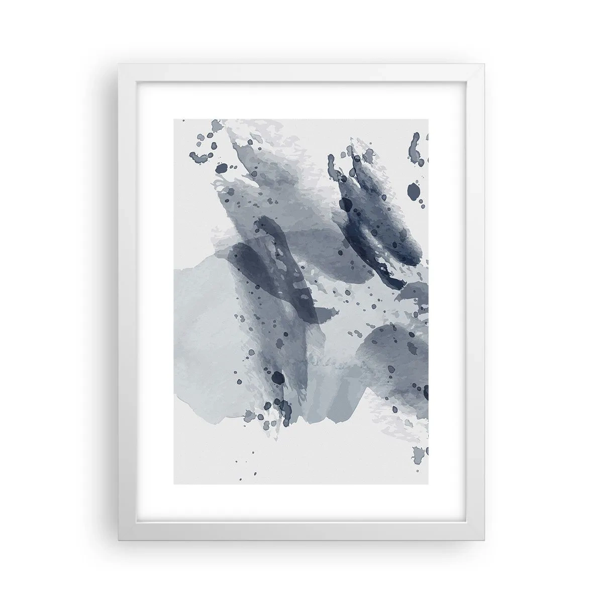 Plakat i hvid ramme - En undersøgelse af vandets natur - 30x40 cm