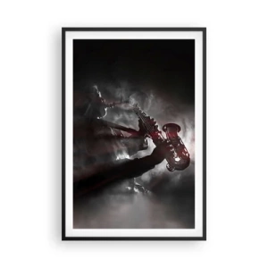 Plakat i sort ramme - I jazzens dampe - 61x91 cm