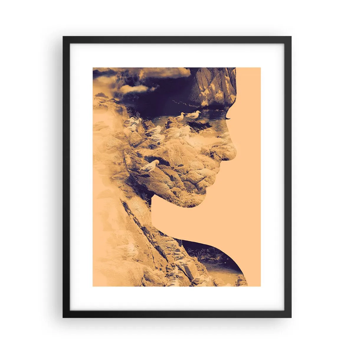 Plakat i sort ramme - Smuk af natur - 40x50 cm
