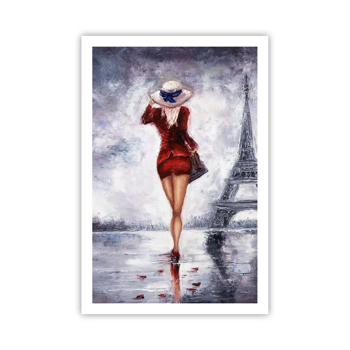 Plakat - Parisiske symboler - 61x91 cm