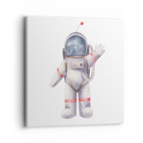 Lærredstryk - Billede på lærred - Det er alt for nu! - 40x40 cm