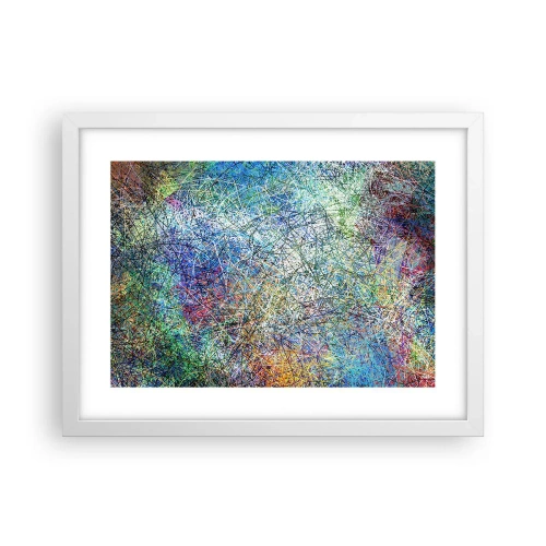 Plakat i hvid ramme - Så enkelt er det ikke - 40x30 cm