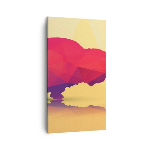 Lærredstryk - Billede på lærred - Bisonens amarantstyrke - 45x80 cm