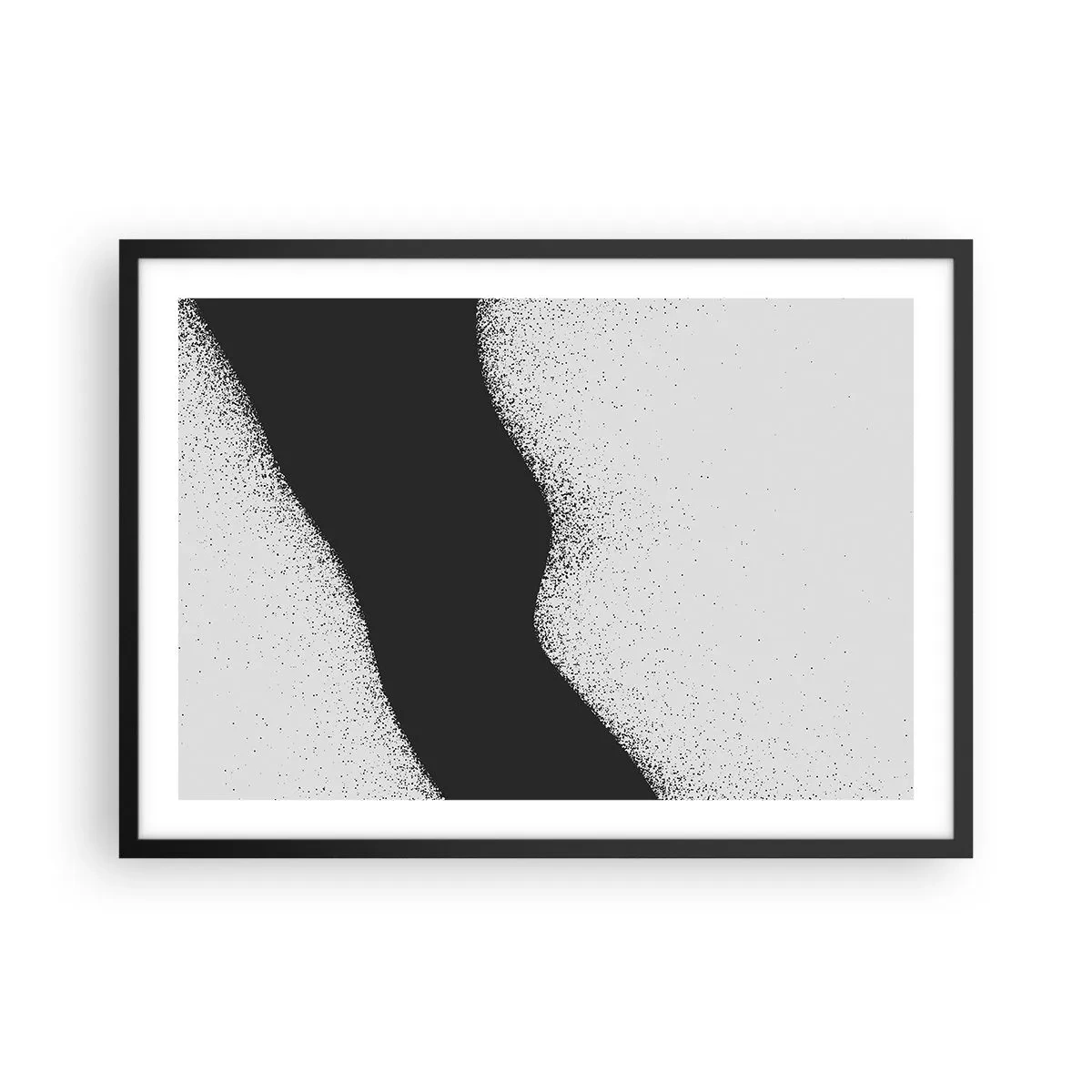 Plakat i sort ramme - Flydende balance - 70x50 cm