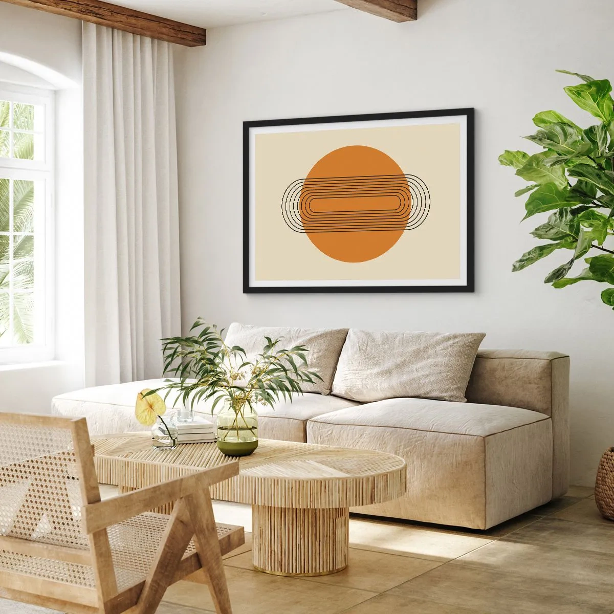 Plakat i sort ramme - Den perfekte plan - 50x40 cm