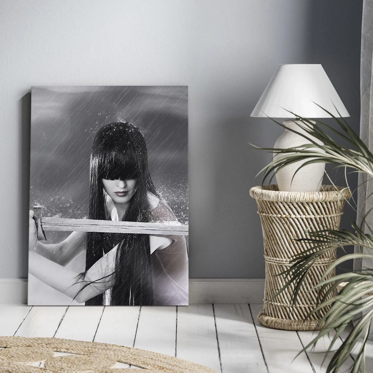 Lærredstryk - Billede på lærred - Smuk og farlig - 45x80 cm