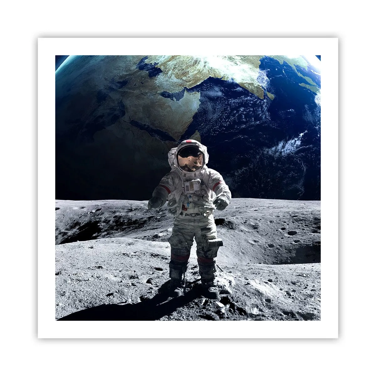 Plakat - Hilsner fra månen - 60x60 cm
